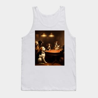 Dogs Poker Tank Top